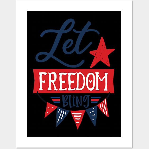 Freedom  Stars Wall Art by Hastag Pos